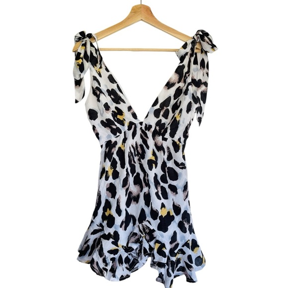 ezra Pants - Ezra Cute and Flirty Animal Print Summer Romper S